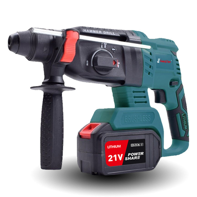 3 Function GUANG CHEN Electric Rotary Hammer Cordless Drill 20V Hammer Machine with Lithium Battery Rechargeable Hammer Drills