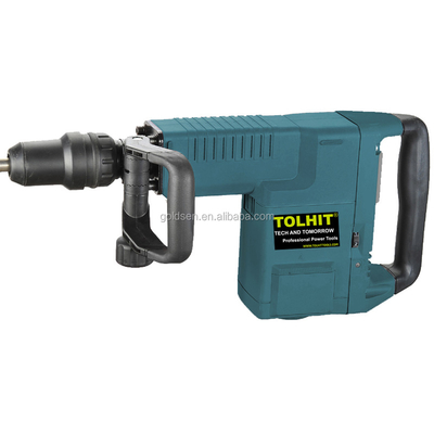 TOLHIT 220-240v 1500w 25J 52mm Concrete Breaking Breaker SDS MAX Electric Drill Machine Hammer 5202C
